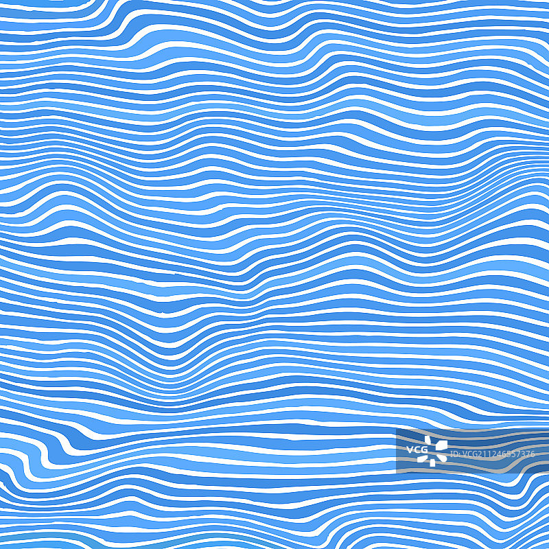 蓝色条纹图案，波浪缎带，曲线线条图片素材