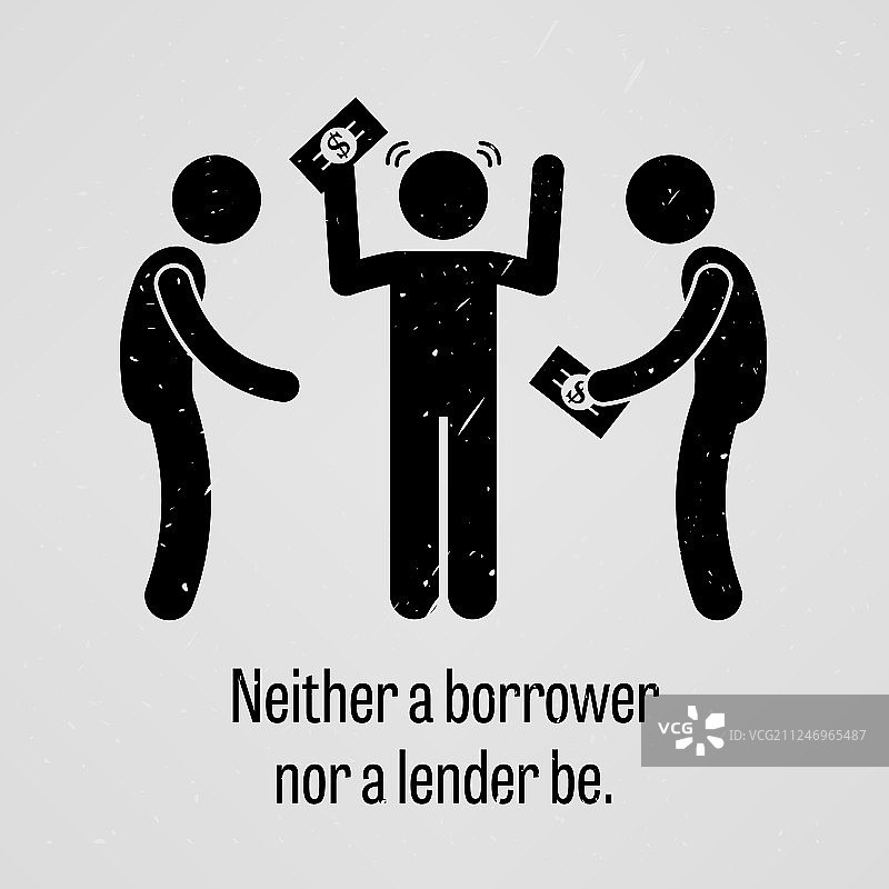 无论是借款人还是贷款人都不是激励者图片素材