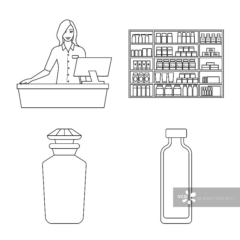 设计制药和制药标志图片素材