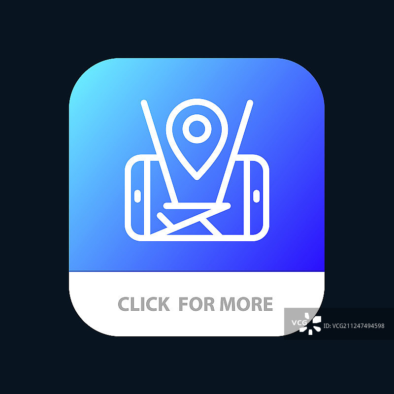 地图移动定位技术移动app按钮图片素材