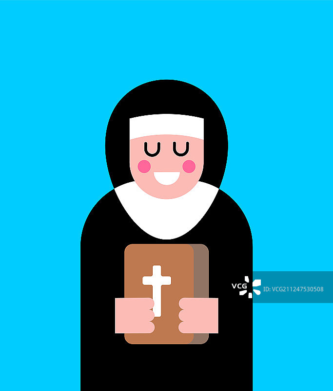 修女和圣经宗教妇女图片素材