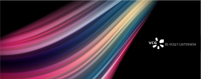 现代彩虹液体彩色流动彩色海报图片素材