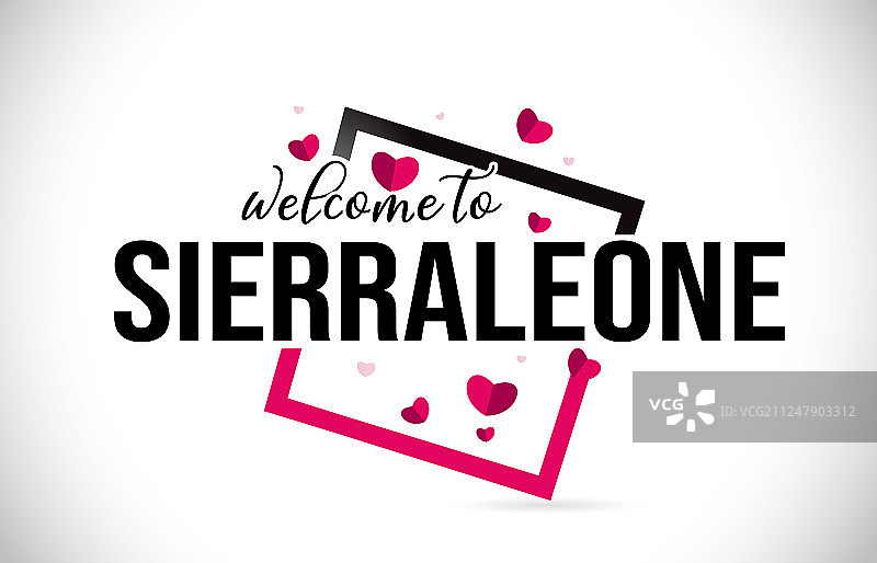 欢迎Sierraleone字文字与手写图片素材