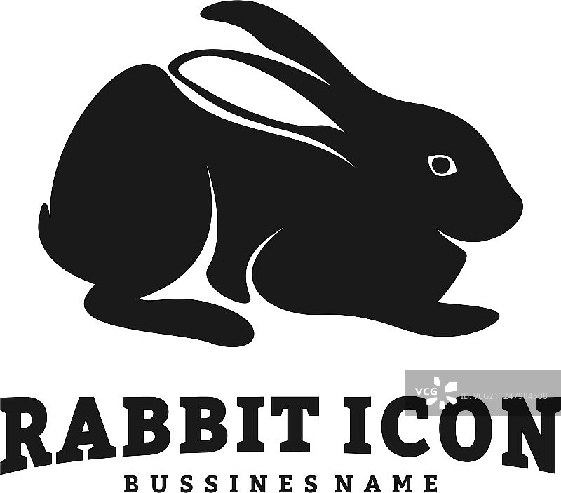 兔子设计剪影兔子图片素材
