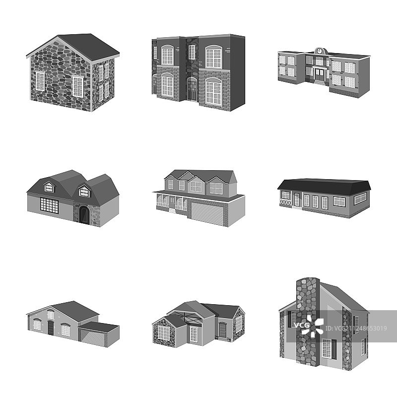 设计建筑和房地产标志图片素材