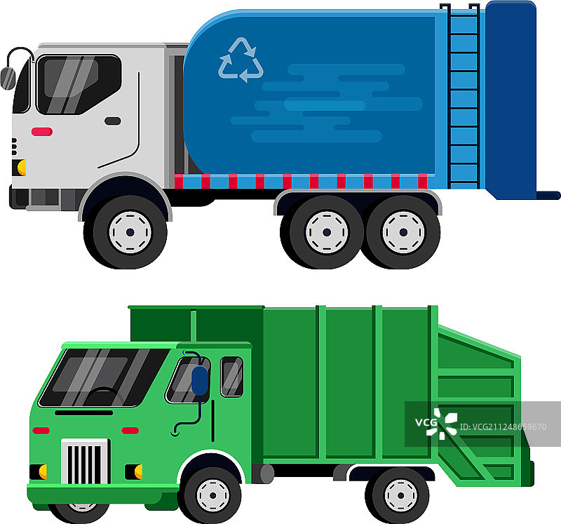 垃圾车垃圾车运输图片素材