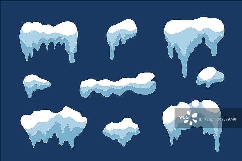 雪，冰，冰柱图片素材
