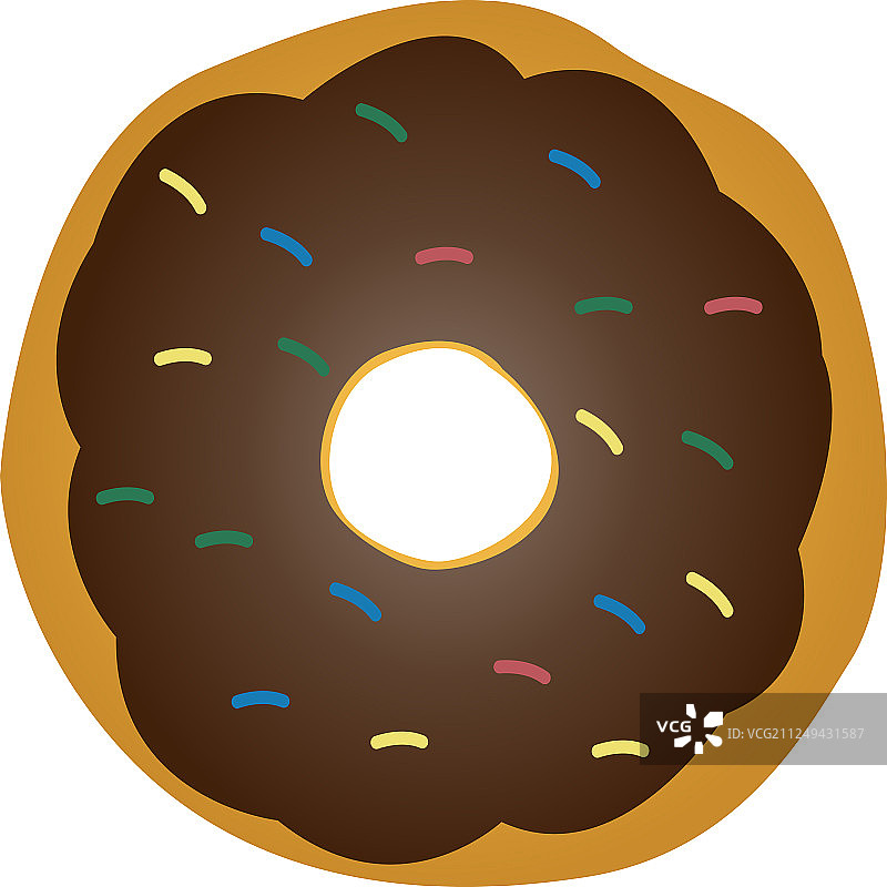 甜甜圈平面设计模板图片素材