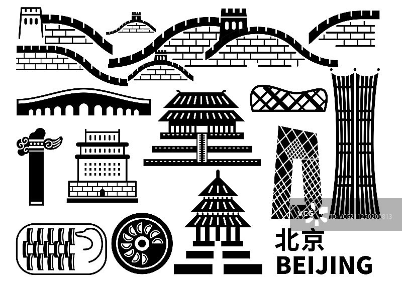 北京-地标-城市-印象图片素材