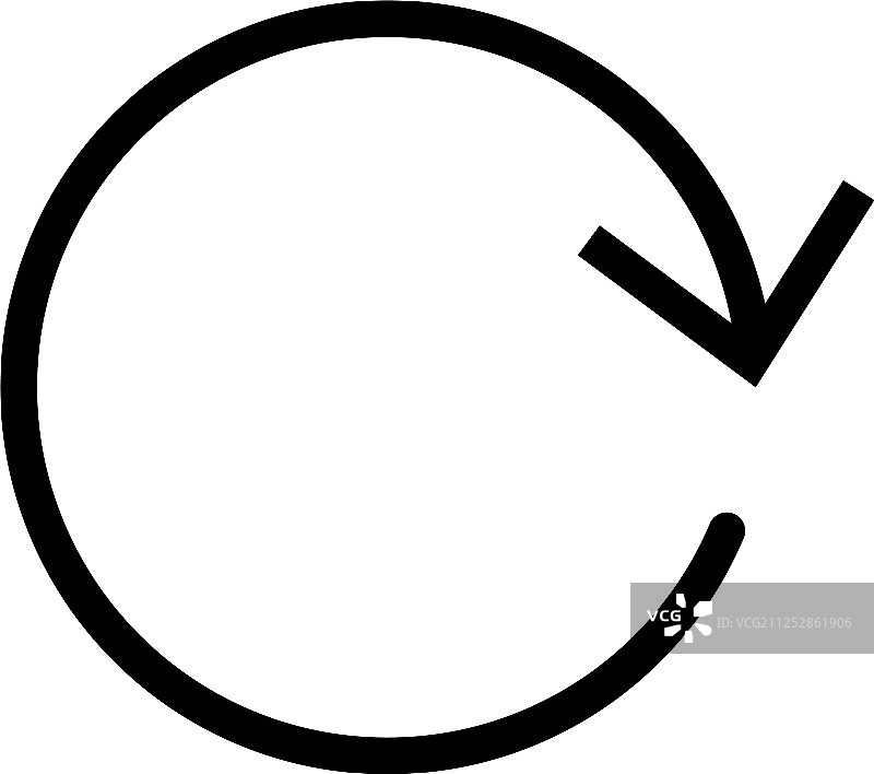 圆形圆形箭头右径向箭头图标图片素材