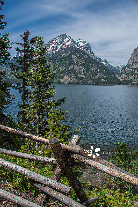 山和湖，大提顿国家公园，怀俄明州，美国图片素材