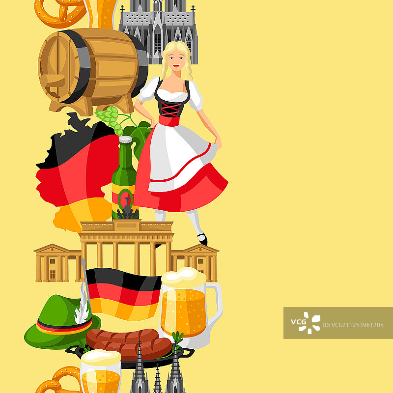 德国无缝图案德国民族图片素材