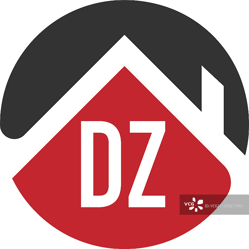 首字母dz建筑标志设计模板图片素材