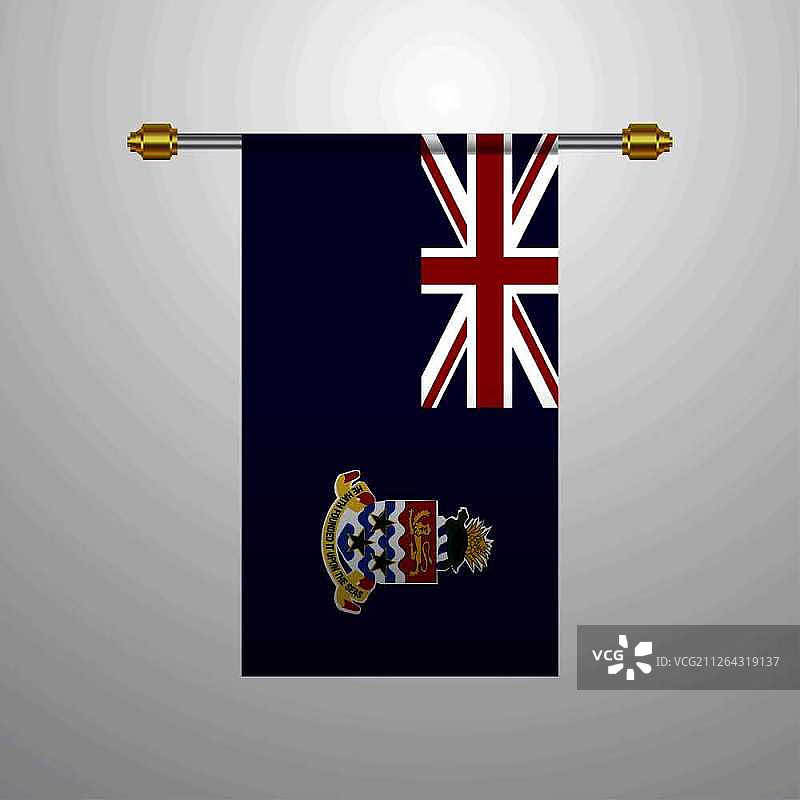 开曼群岛悬挂旗帜图片素材