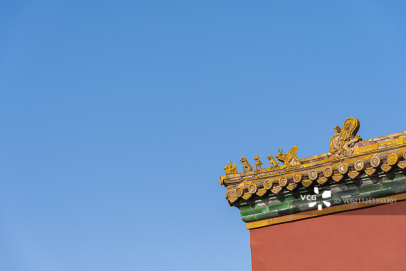 北京故宫博物院古建筑景观图片素材