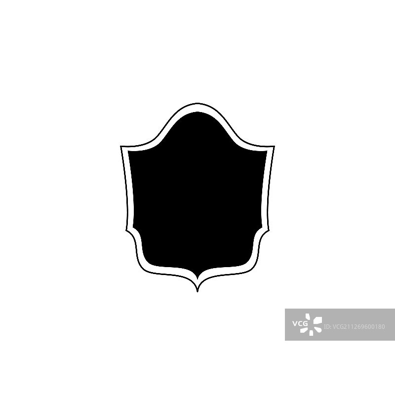 徽章和黑色的皇家盾图片素材