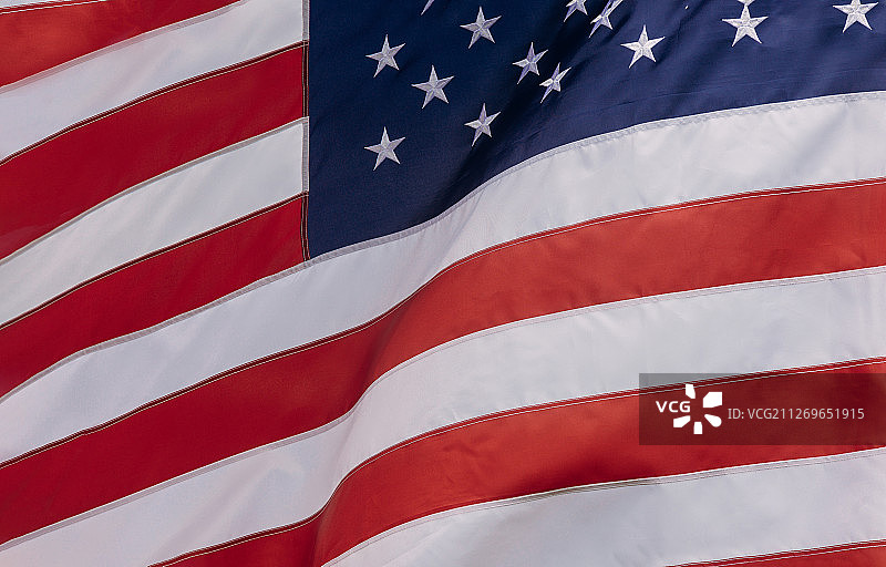 迎风飘扬的美国国旗图片素材