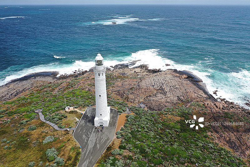海边灯塔自然风光图片素材