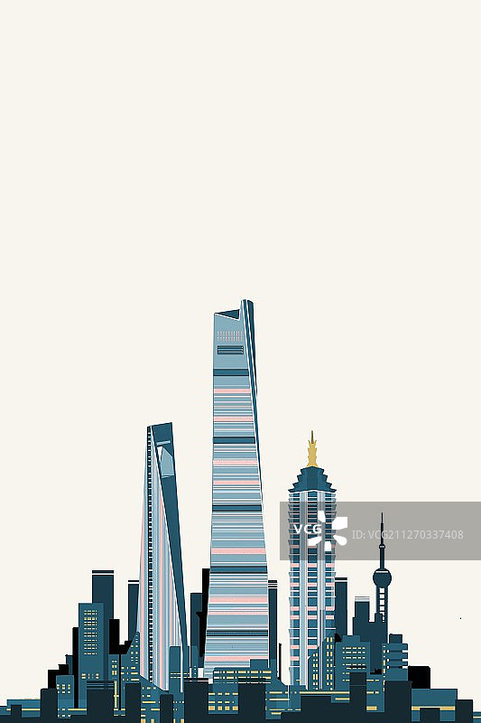 上海陆家嘴金融区CBD图片素材