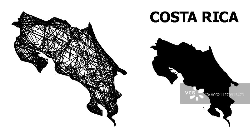 网络地图哥斯达黎加图片素材