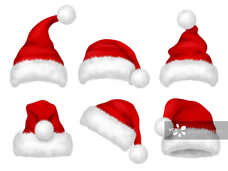圣诞老人红帽派对毛皮圣诞传统图片素材