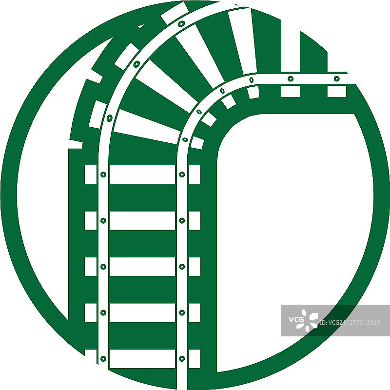 火车轨道图标设计模板图片素材
