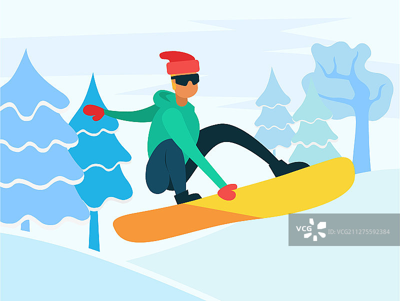 滑雪板极限冬季运动霍布曼图片素材