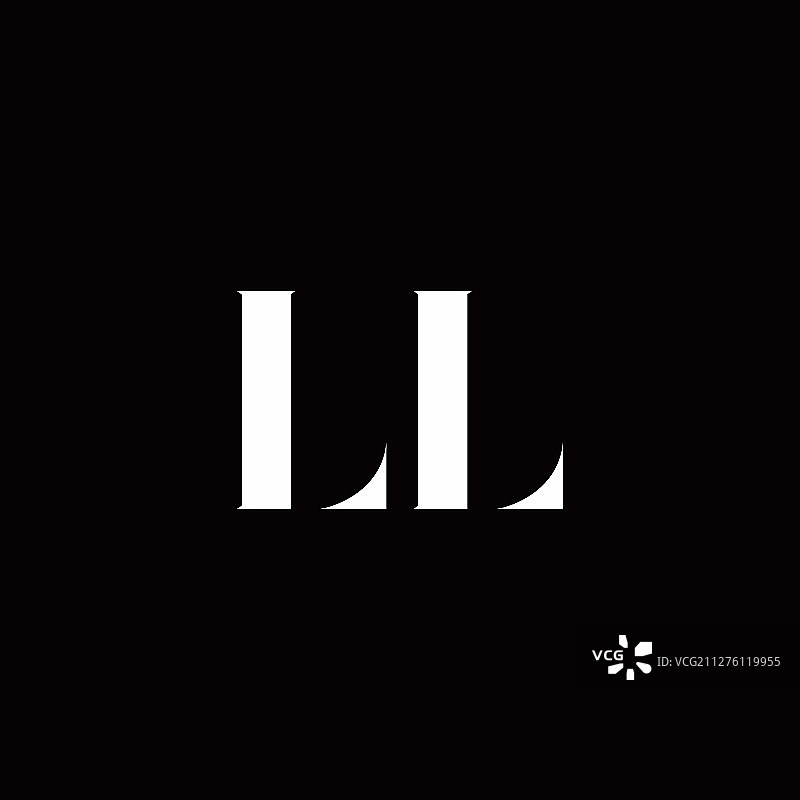 Ll标志字母初始标志设计模板图片素材