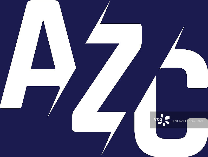 首字母组合logo设计azc图片素材