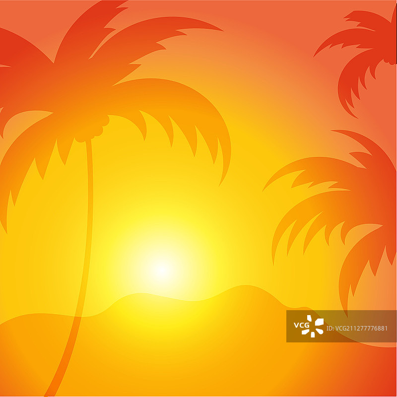 日落-热带背景图片素材