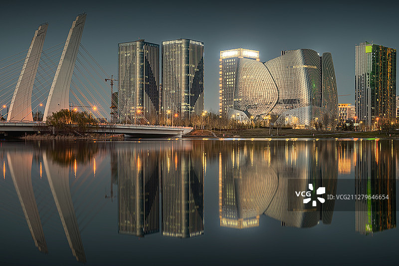 郑州龙子湖智慧岛城市风光图片素材
