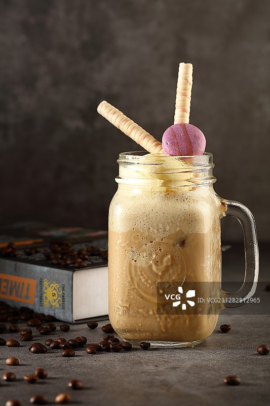 创意美食冰咖啡拍摄图片素材