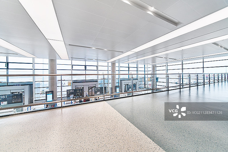 浦东机场航站楼内部图片素材