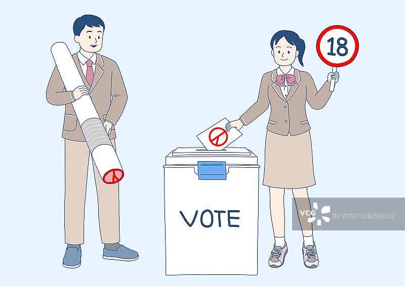 选举投票概念与投票符号插图015图片素材