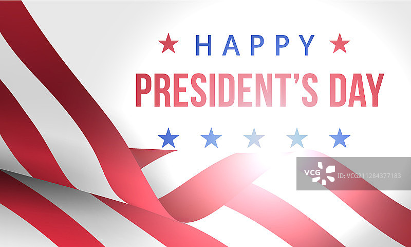祝美国总统日节日横幅快乐图片素材