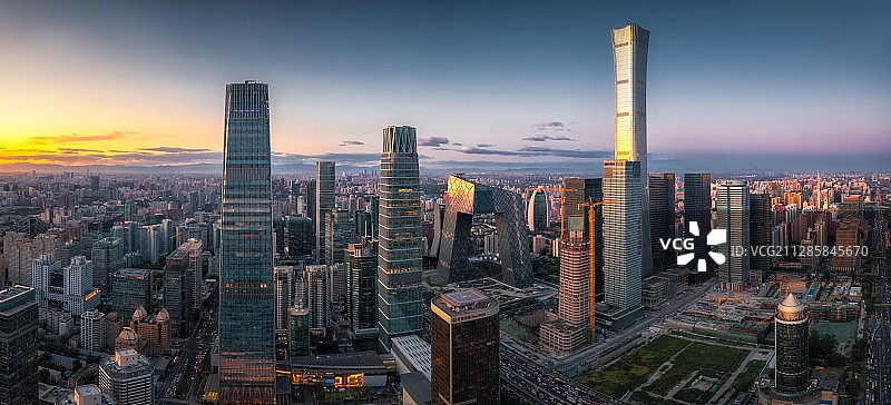 北京国贸航拍图片素材