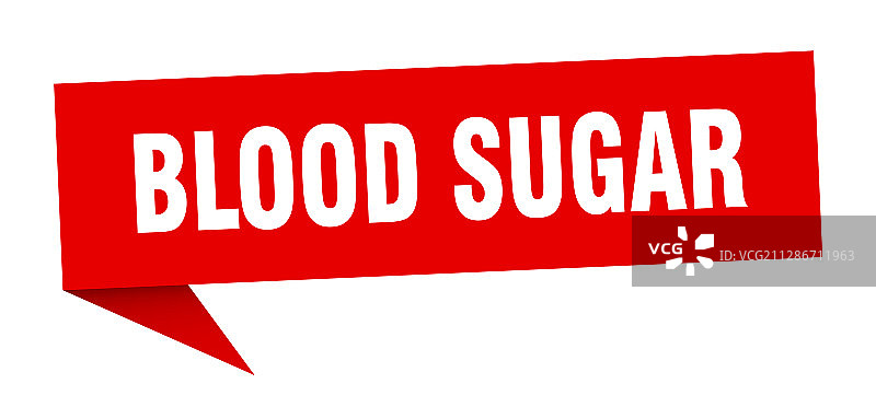 血糖语音气泡血糖丝带标志图片素材