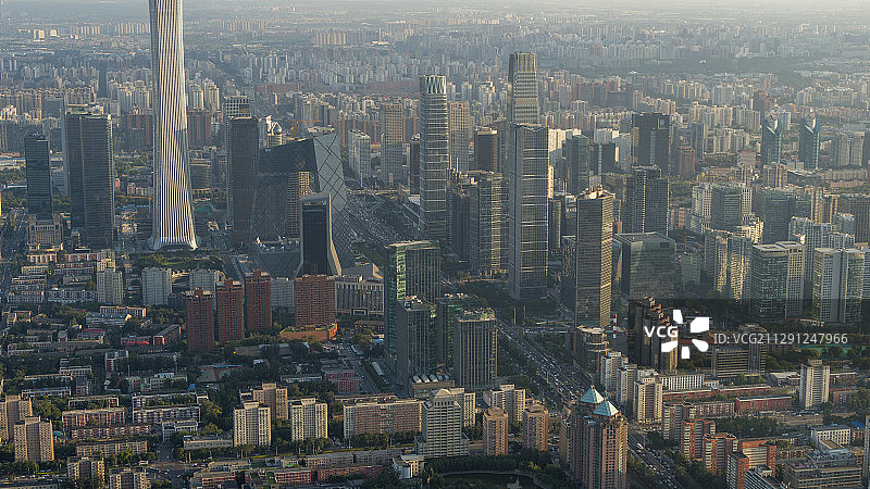 北京国贸航拍图片素材