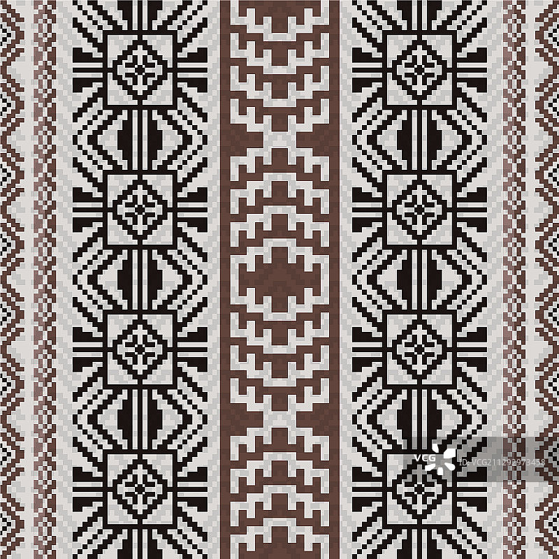 秘鲁印加风格的织物图案图片素材