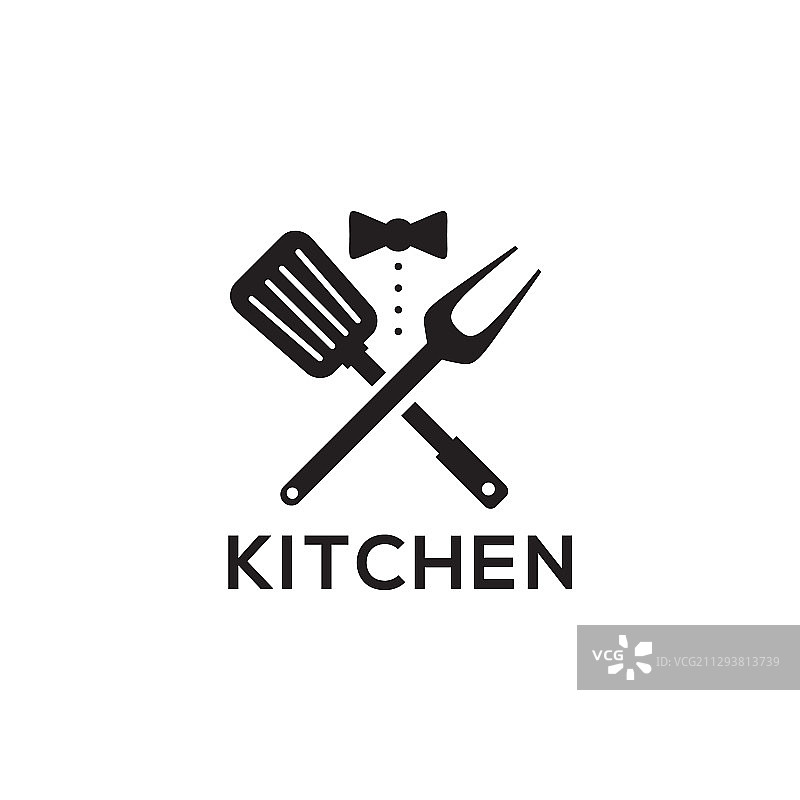 厨房标志的设计与使用相结合图片素材