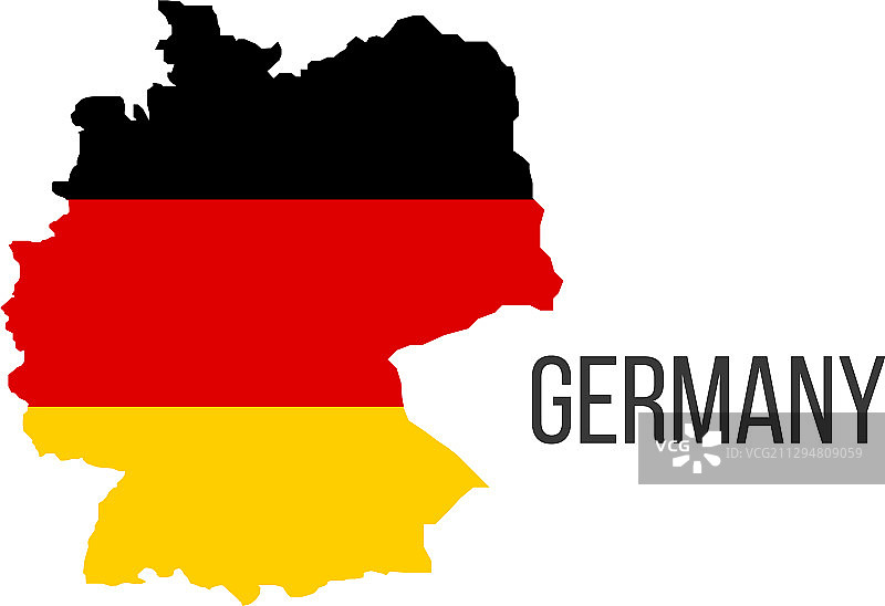 德国国旗地图中的国旗国家图片素材