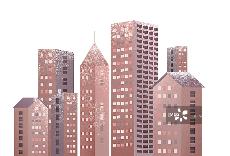 城市高楼建筑群图片素材