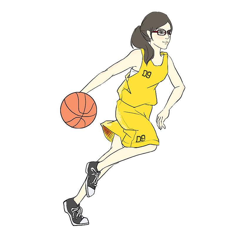 篮球女孩图片素材