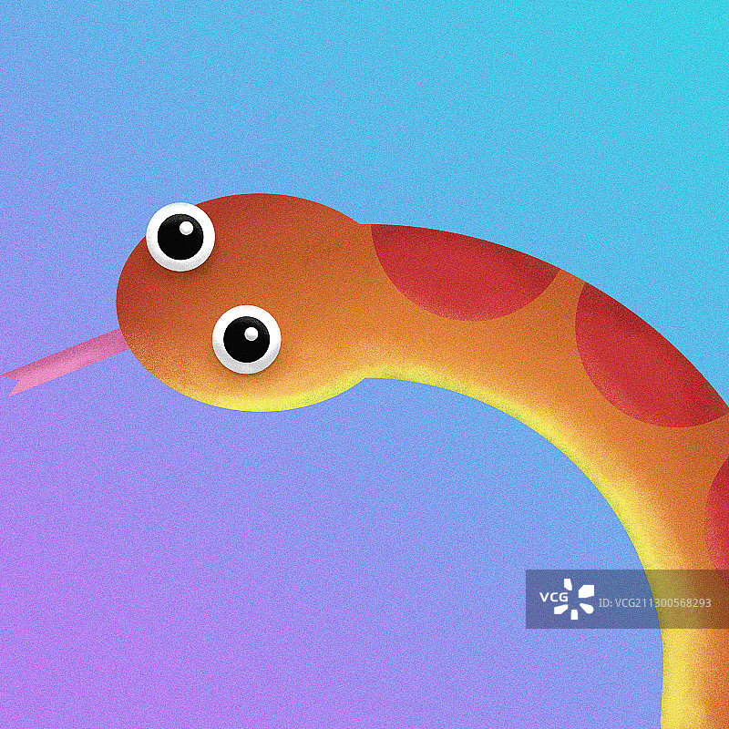 蛇十二生肖动物插画图片素材