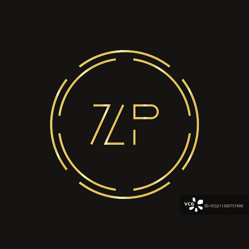 初始zp标志设计模板数字圆图片素材