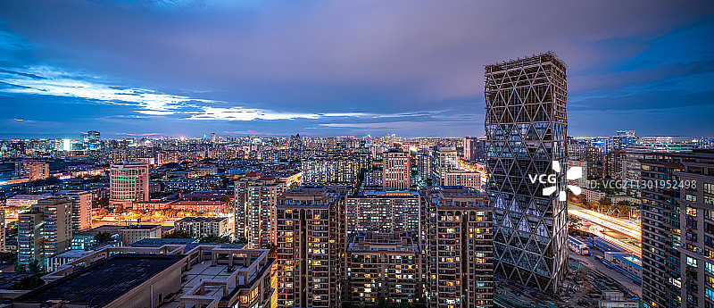 北京CBD天际线图片素材