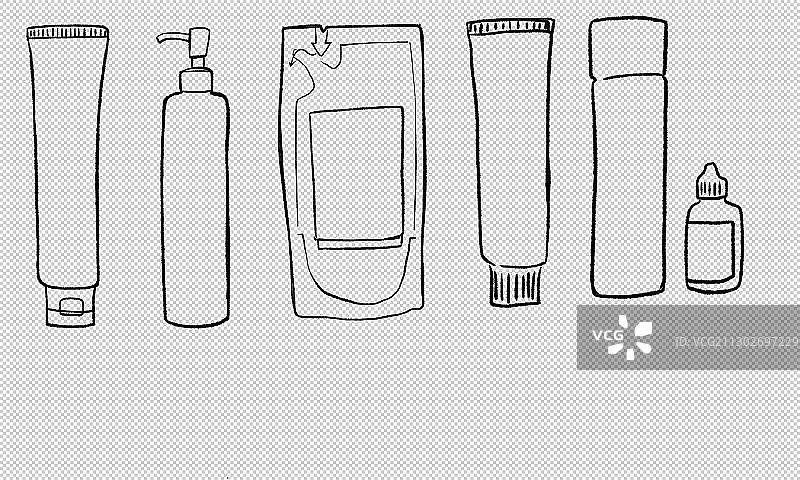 化妆洗护用品瓶子图片素材