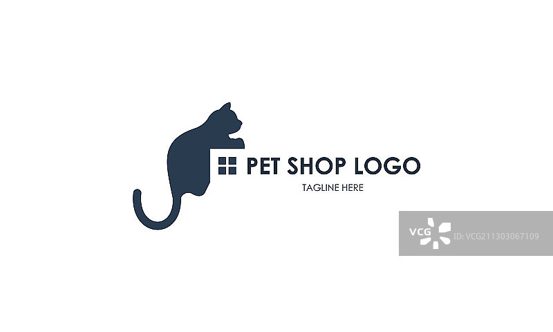 商业宠物店或宠物护理标志图片素材