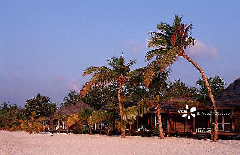 马尔代夫库都岛海滩图片素材