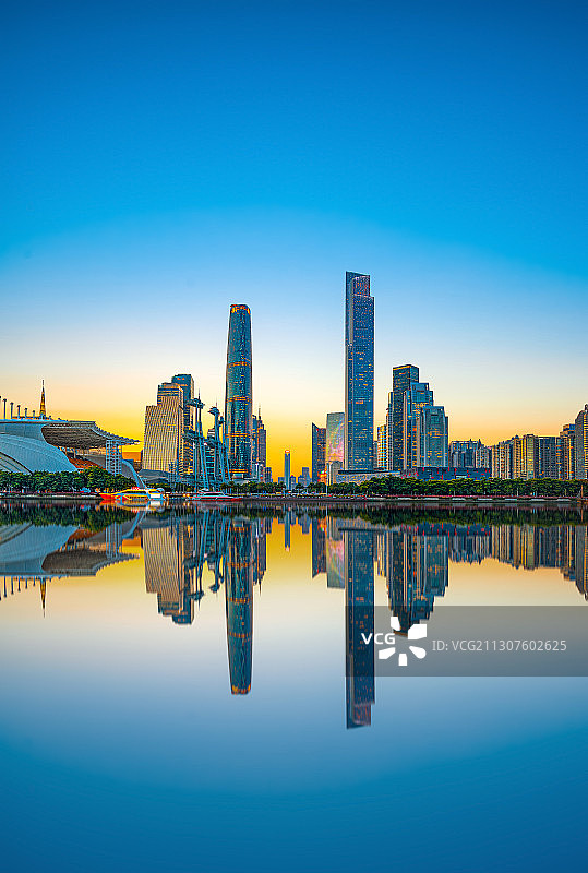 广州珠江新城城市天际线建筑经济金融区图片素材